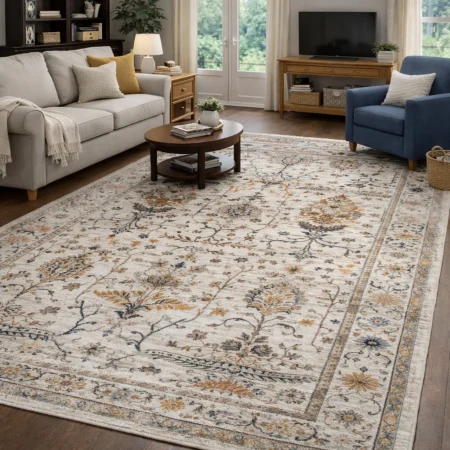 Alfombra Acrílica Picasso Estilo Clásico 553 Beig - Sualsa (1)