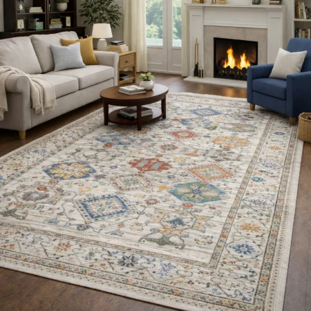 Alfombra Acrílica Picasso Estilo Clásico 884 Beig - Sualsa (1)