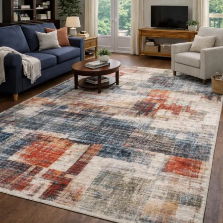 Alfombra Acrílica Picasso Estilo Moderno 476 Multicolor - Sualsa (1)