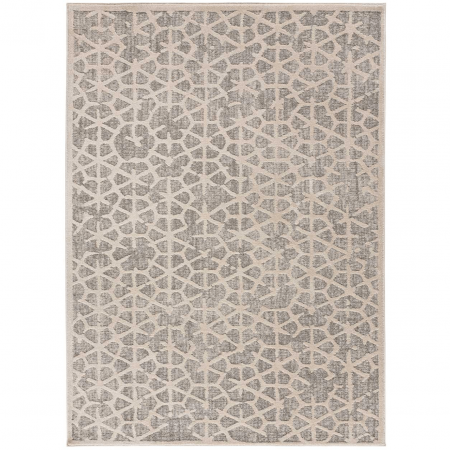 Alfombra Contemporánea Diseño Simétrico Paula 1271 Beige - Universal (1)