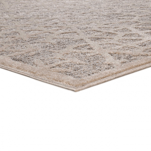 Alfombra Contemporánea Diseño Simétrico Paula 1271 Beige - Universal (4)
