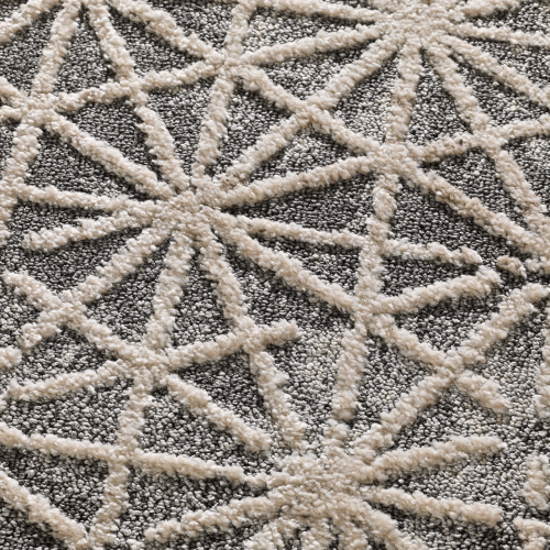 Alfombra Contemporánea Diseño Simétrico Paula 6737 Gris - Universal (3)