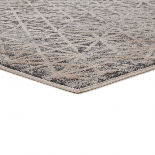 Alfombra Contemporánea Diseño Simétrico Paula 6737 Gris - Universal (4)
