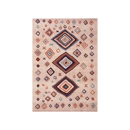 Alfombra De Lana Bali Etnica Fabricada Con Materiales Nobles 796 Beig - Sualsa (2)