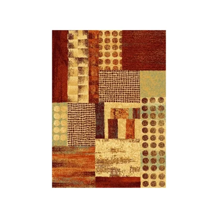 Alfombra De Lana Bali Moderna Fabricada Con Materiales Nobles 786 Granate - Sualsa (2)