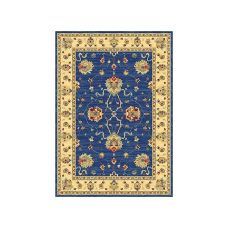 Alfombra De Lana Fenix Estilo Zigler Materiales Nobles 500 Azul - Sualsa (2)