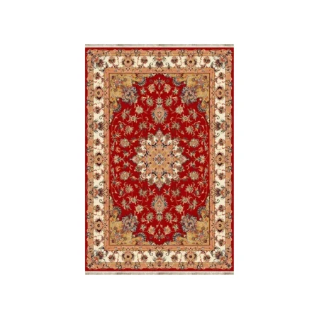 Alfombra De Lana Persia Estilo Nain Clásica Con Materiales Nobles 872 Granate - Sualsa (2)