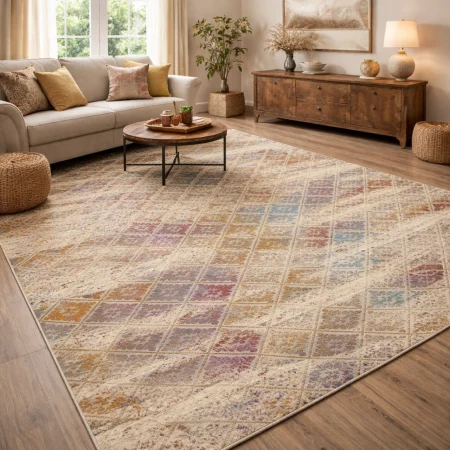 Alfombra De Lana Persia Estilo Neoclasico Con Degradé Y Materiales Nobles 886 - Sualsa (1)