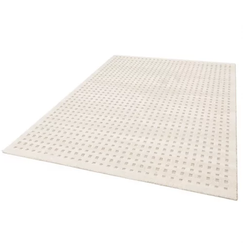 Alfombra Diseño Cuadros en Relieve Diena 40418 Blanco - Universal (7)