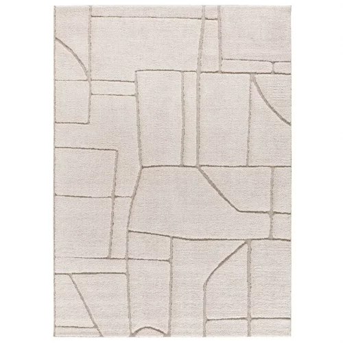 Alfombra Diseño Étnico en Relieve Diena 40406 Blanco - Universal (1)