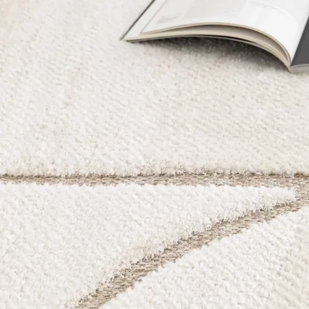 Alfombra Diseño Étnico en Relieve Diena 40406 Blanco - Universal (5)