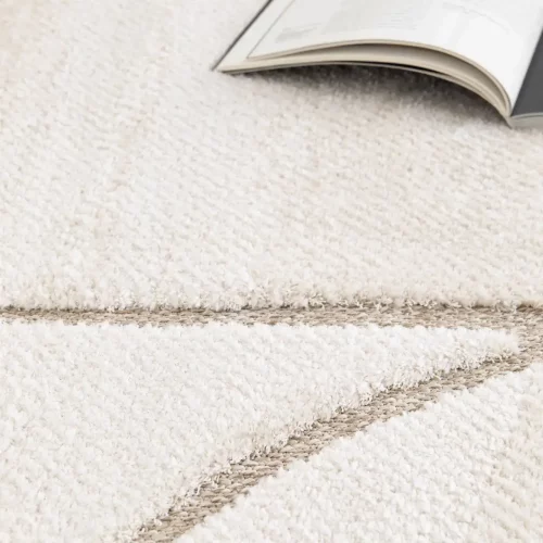 Alfombra Diseño Étnico en Relieve Diena 40406 Blanco - Universal (5)