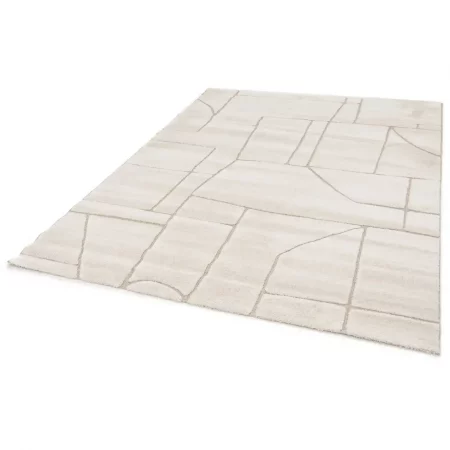 Alfombra Diseño Étnico en Relieve Diena 40406 Blanco - Universal (7)