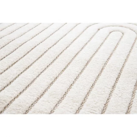 Alfombra Diseño Geométrico en Relieve Diena 40424 Blanco - Universal (4)