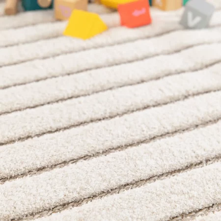 Alfombra Diseño Geométrico en Relieve Diena 40424 Blanco - Universal (5)