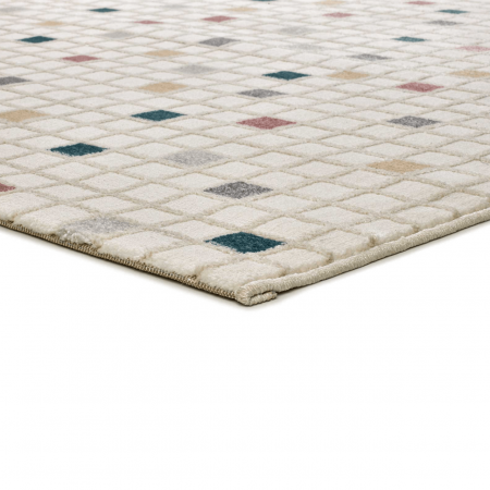 Alfombra Estilo Damero con Relieve Karisma 12764 Multicolor - Universal (4)