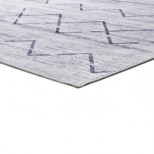 Alfombra Estilo Étnico Impresa Class 22066 Gris - Universal (3)