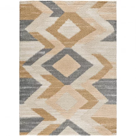 Alfombra Étnica Tipo Shaggy Enya 8702 Multicolor - Universal (1)