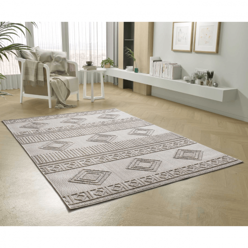 Alfombra Étnica con Relieve Element 8921 Beige - Universal (2)