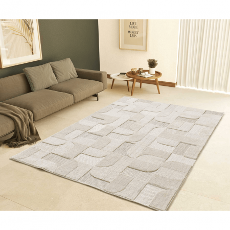 Alfombra Étnica con Relieve Element 9375 Beige - Universal (2)