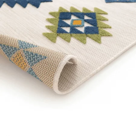 Alfombra Étnica con Relieve de Exterior-Interior Mila 23532 Multicolor - Universal (3)