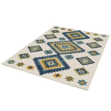Alfombra Étnica con Relieve de Exterior-Interior Mila 23532 Multicolor - Universal (6)