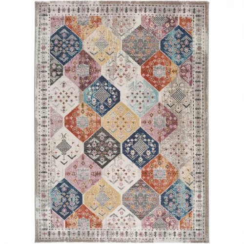 Alfombra Étnica de Estilo Vintage Mirva 20049 Multicolor - Universal-1