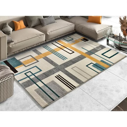 Alfombra Geométrica Debbi 12328 Multicolor - Universal-3
