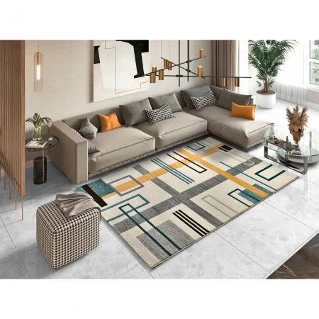 Alfombra Geométrica Debbi 12328 Multicolor - Universal-7