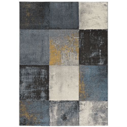 Alfombra Geométrica PatchWork Adra 12152 Gris - Universal (1)
