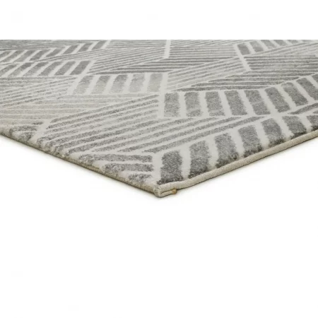 Alfombra Geométrica Sensation 12389 Plata - Universal-4