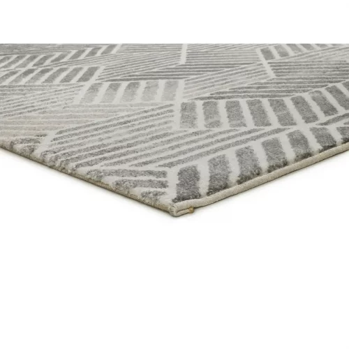 Alfombra Geométrica Sensation 12389 Plata - Universal-4