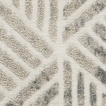 Alfombra Geométrica Sensation 12389 Plata - Universal-5