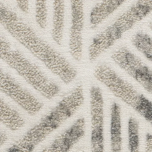 Alfombra Geométrica Sensation 12389 Plata - Universal-5