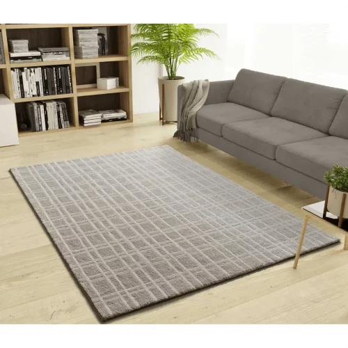 Alfombra Geométrica Suave Caledonia 77305 Crema - Universal (2)