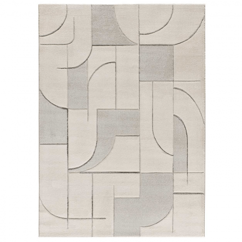 Alfombra Geométrica a Trazos Lena 40269 Crema - Universal (1)