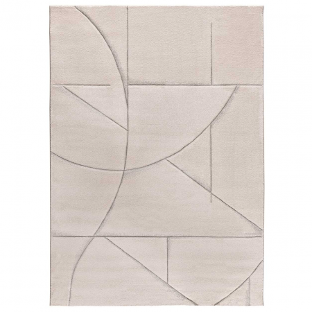 Alfombra Geométrica a Trazos Lena 40315 Crema - Universal (1)