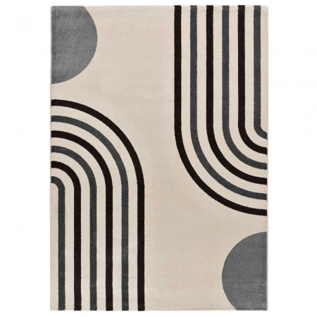 Alfombra Geométrica con Arcos Garden 12805 Blanco - Universal (1)