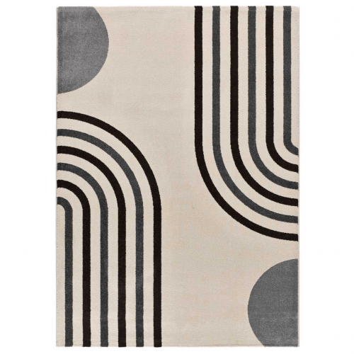 Alfombra Geométrica con Arcos Garden 12805 Blanco - Universal (1)
