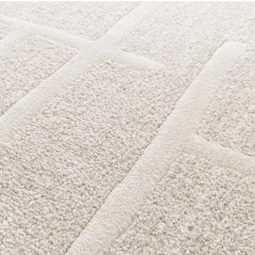 Alfombra Geométrica con Relieve Caledonia 77301 Beige - Universal (4)