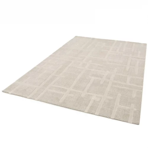 Alfombra Geométrica con Relieve Caledonia 77301 Beige - Universal (6)