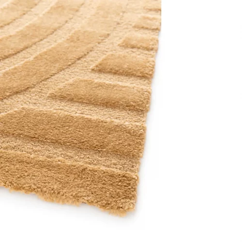 Alfombra Geométrica con Relieve Snowy 59773 Mostaza - Universal (5)