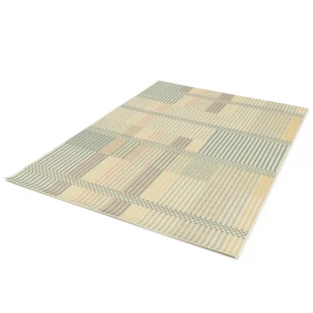 Alfombra Geométrica de Exterior en Tonos Pastel Manila 17615 Multicolor - Universal (6)