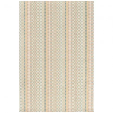 Alfombra Geométrica de Exterior en Tonos Pastel Manila 17616 Multicolor - Universal (1)
