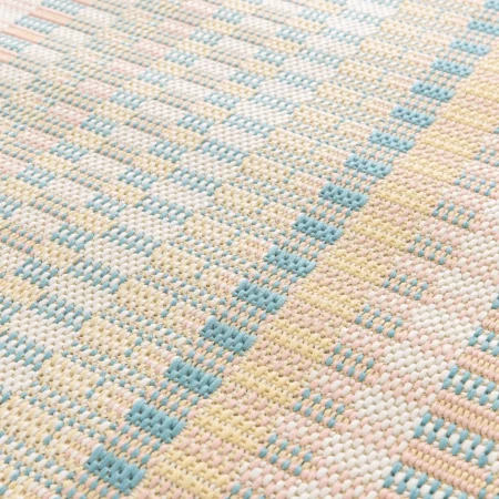 Alfombra Geométrica de Exterior en Tonos Pastel Manila 17616 Multicolor - Universal (4)