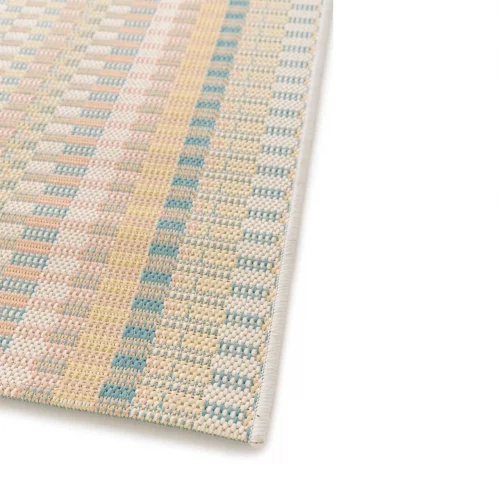 Alfombra Geométrica de Exterior en Tonos Pastel Manila 17616 Multicolor - Universal (5)