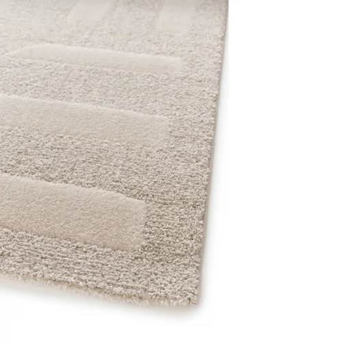 Alfombra Geométrica de Tacto Suave 77308 Beige - Universal (5)