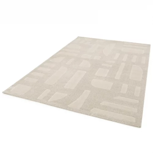 Alfombra Geométrica de Tacto Suave 77308 Beige - Universal (6)