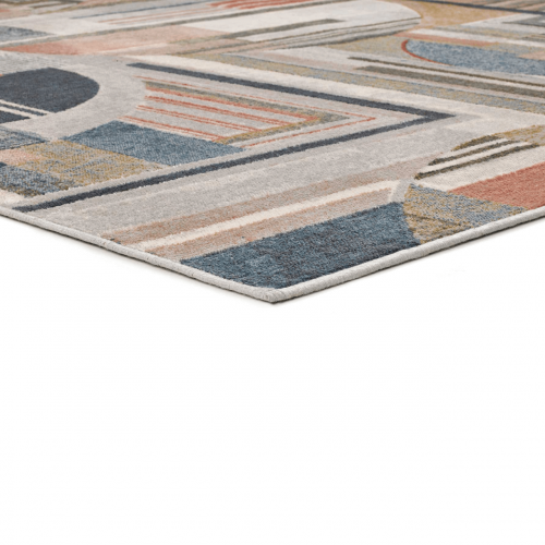 Alfombra Geométrica en Viscosa Bleik 22 Multicolor - Universal (3)