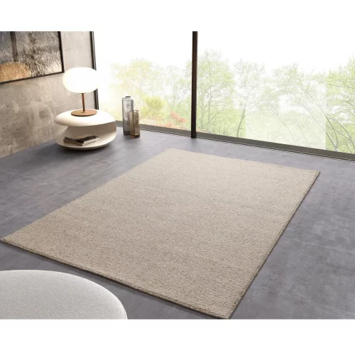 Alfombra Lavable Tejido en Bucle Petra Liso Blanco - Universal (2)